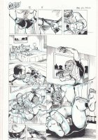 Outrage (Webcomic) #12 p.5 - Outrage Attacks BDSM Guy - Signed Comic Art
