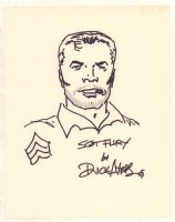 Sgt. Fury Sketch - 2005 Signed  Comic Art
