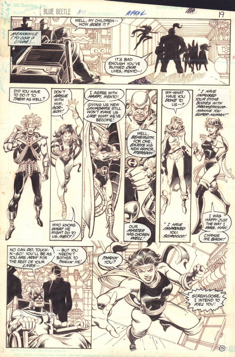 Blue Beetle #11 p.15 - 1987 by Dell Barras