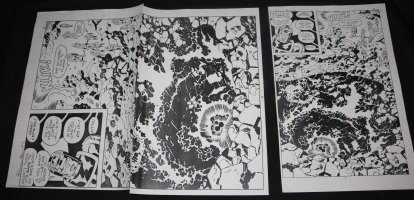 Doug Wildey Art Design Copies 4pc STAT Lot - Jack Kirby's File