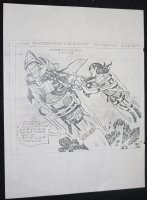 Doug Wildey Art Design Copies 4pc STAT Lot - Jack Kirby's File