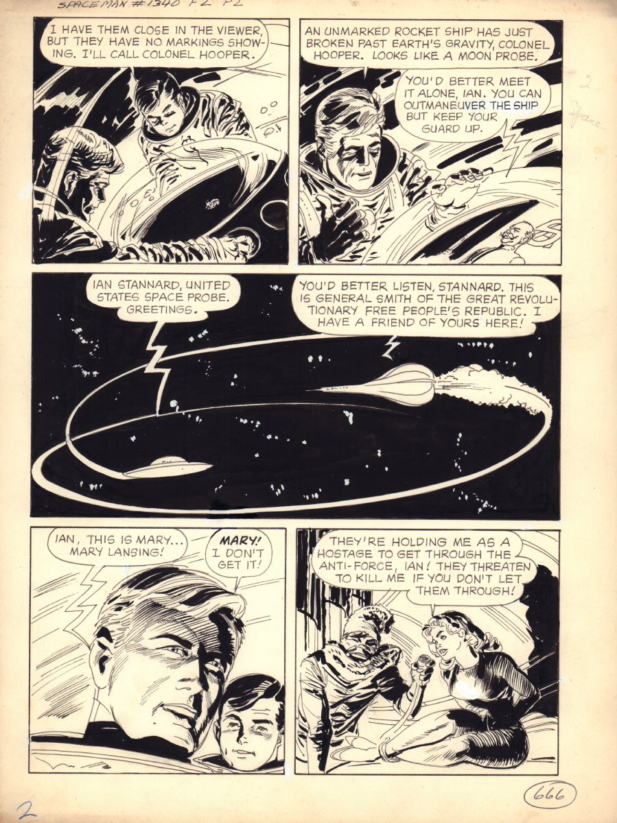 Space Man #2 p.2 - Babe in Bondage - Labeled Dell Four | Nerd Crawler