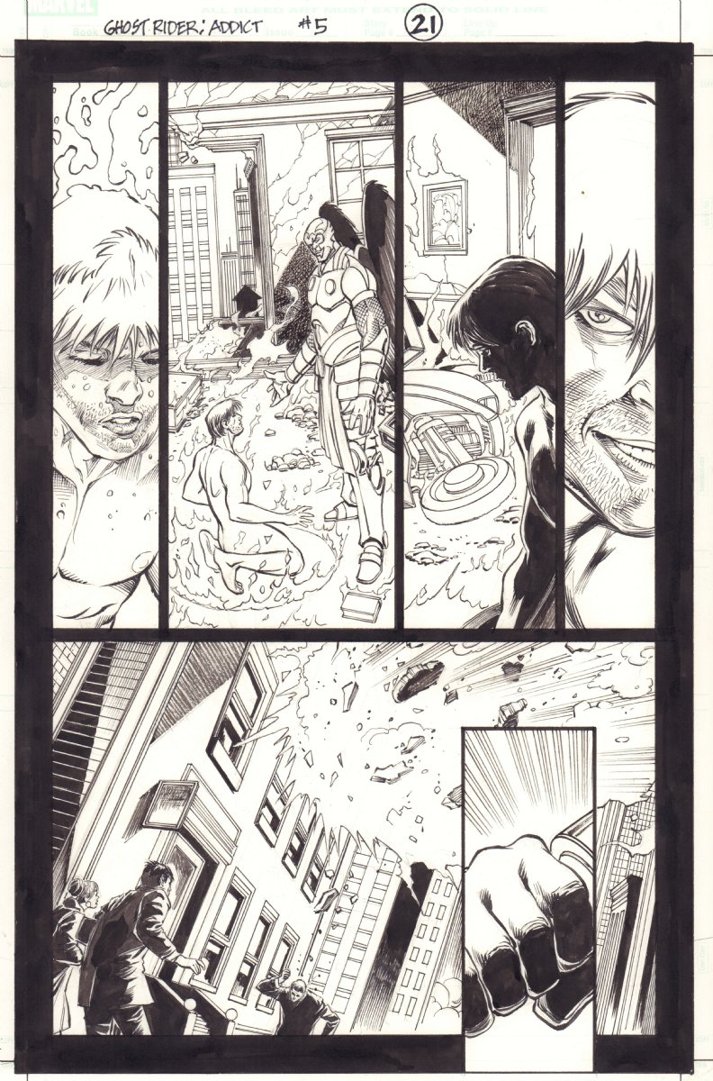 Ghost Rider: Danny Ketch #5 p.21 - Naked Danny - 2009 | Nerd Crawler