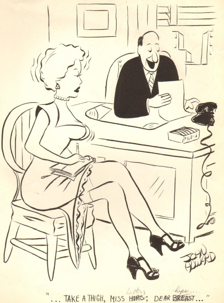 Sexy Secretary / Legs & Boobs Giggle - Humorama 1956