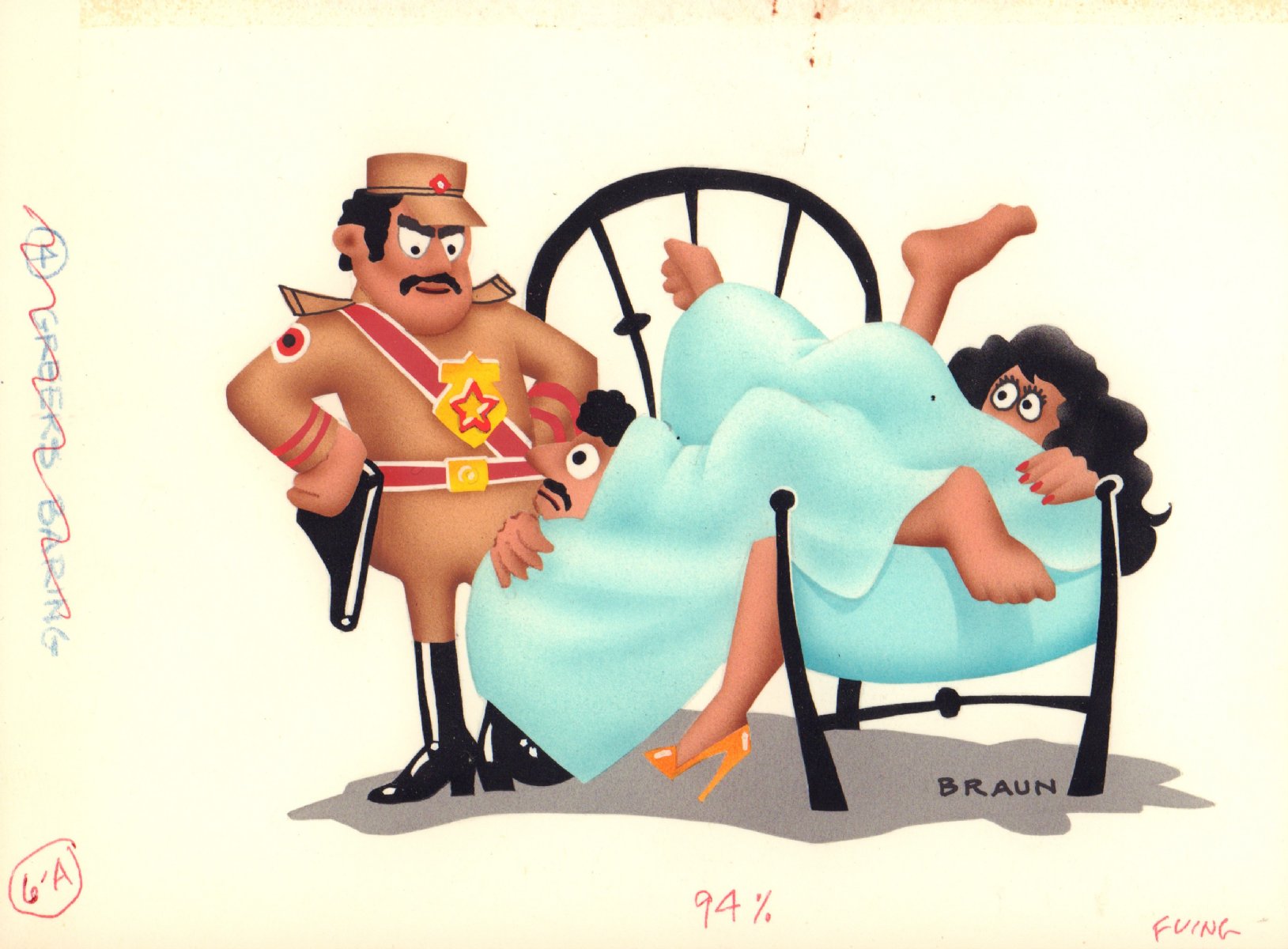 Latin American Couple Having Sex Gag Airbrush Art - | Nerd Crawler