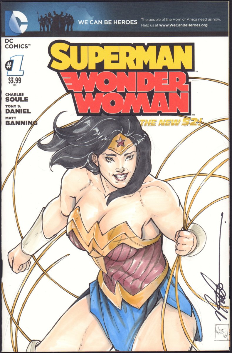 Superman Wonder Woman #1 Blank Variant Comic with | Nerd Crawler