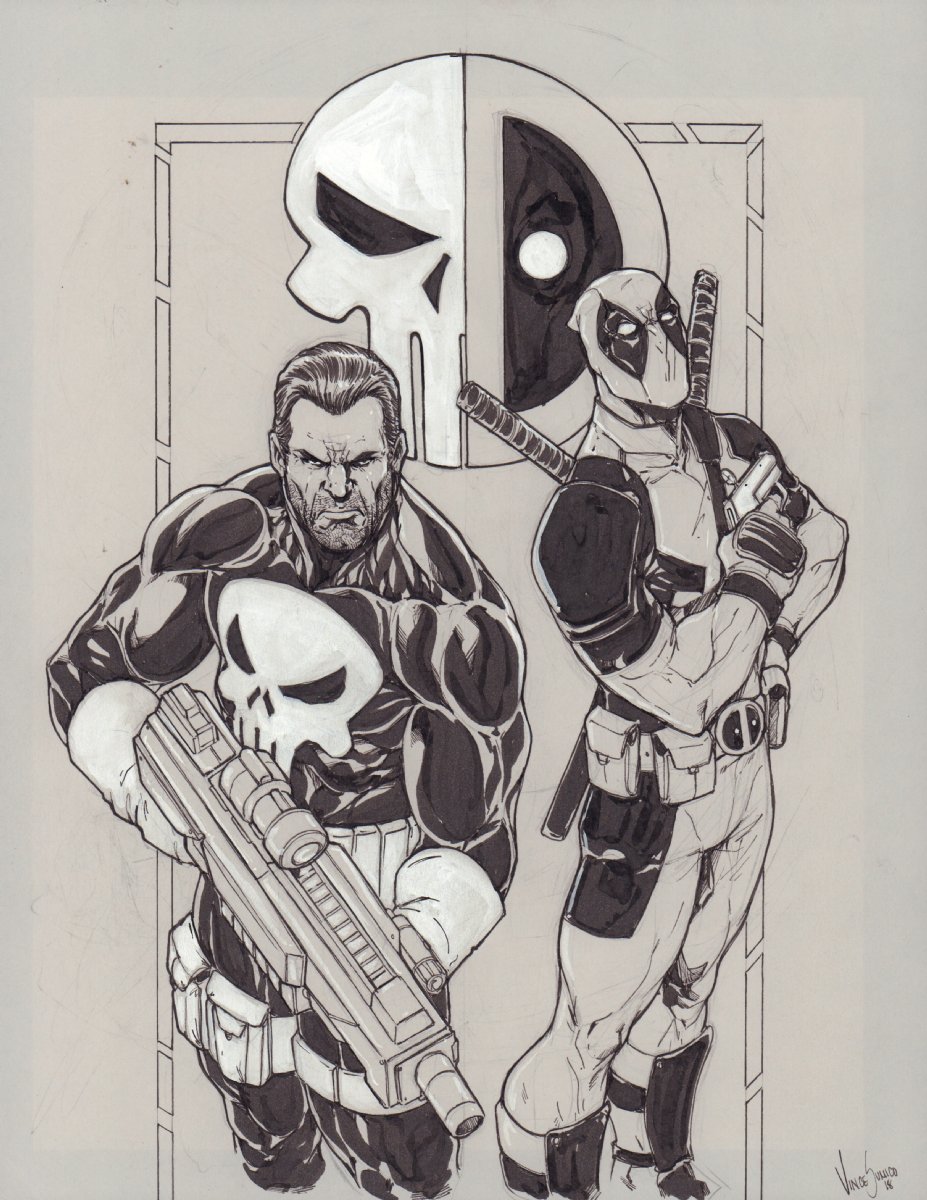 Comic Art For Sale From Anthony's Comicbook Art, Punisher & Deadpool ...