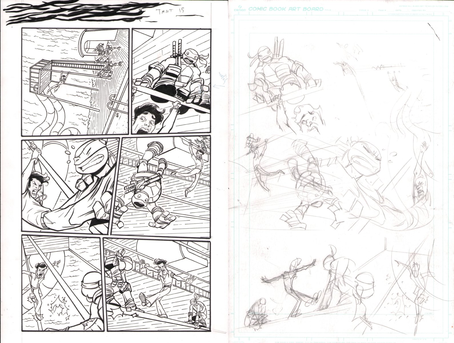 TMNT New Animated Adventures 5 P 15 Capsized Cruise Ship Action 