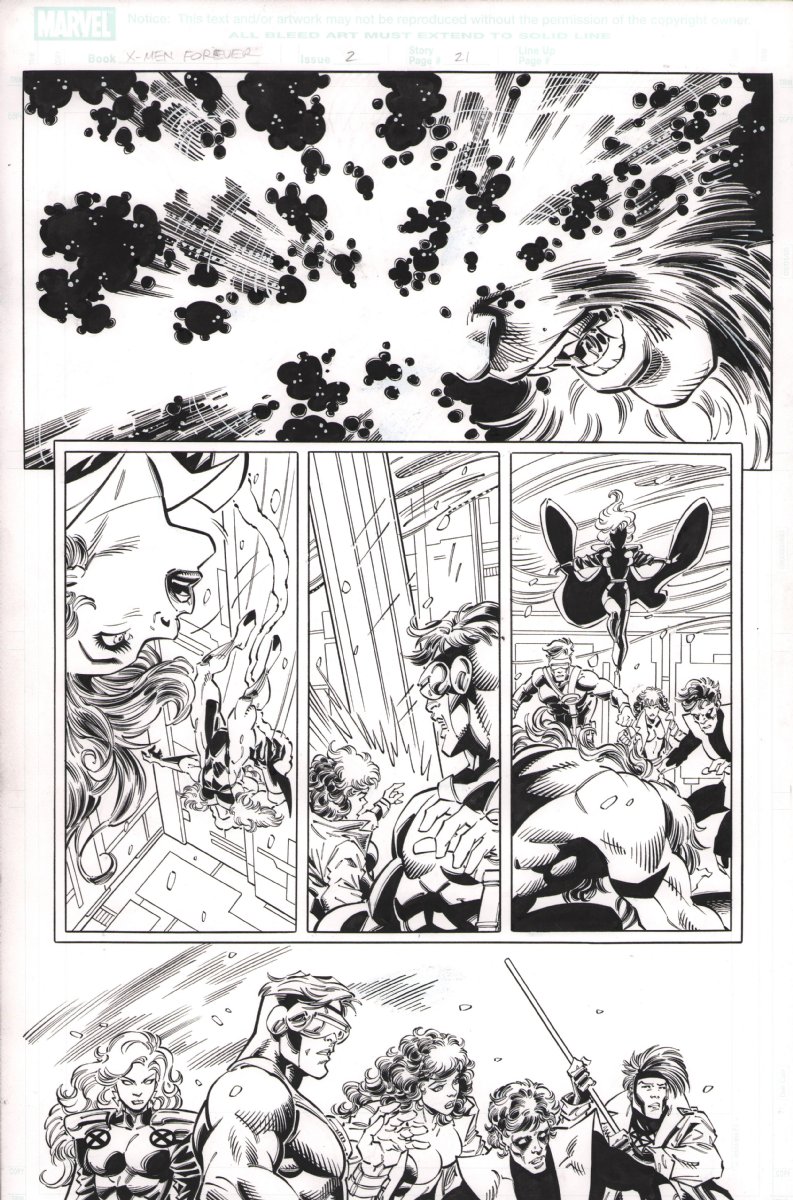 Comic Art For Sale from Anthony's Comicbook Art, X-Men Forever #2 p.21 ...