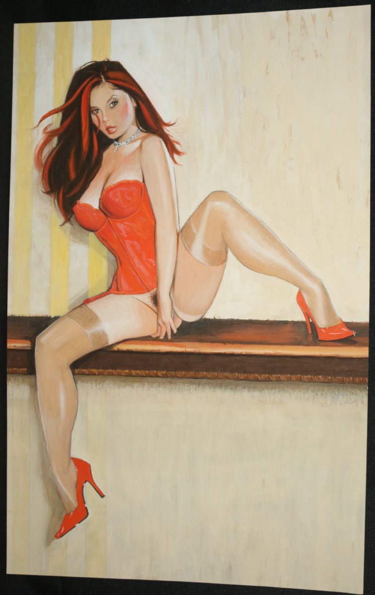 Asian Babe Nude Painted Art - 2008 Signed for sale in | Nerd Crawler