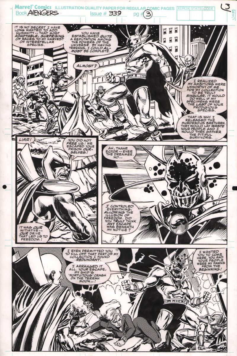 Comic Art For Sale From Anthony's Comicbook Art, Avengers #339 P.3 ...