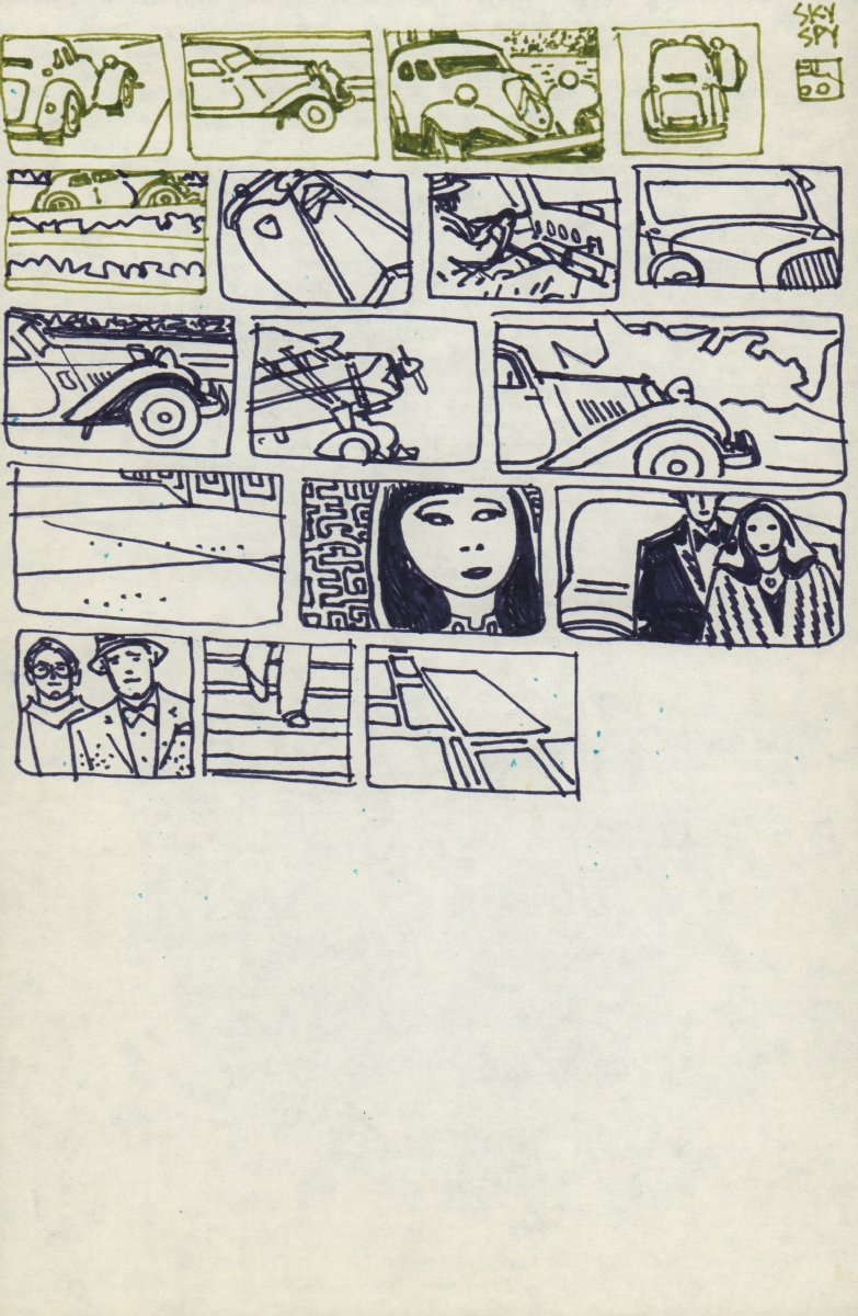 Lots of Cars 17 Figure Panels Art by Alex Toth