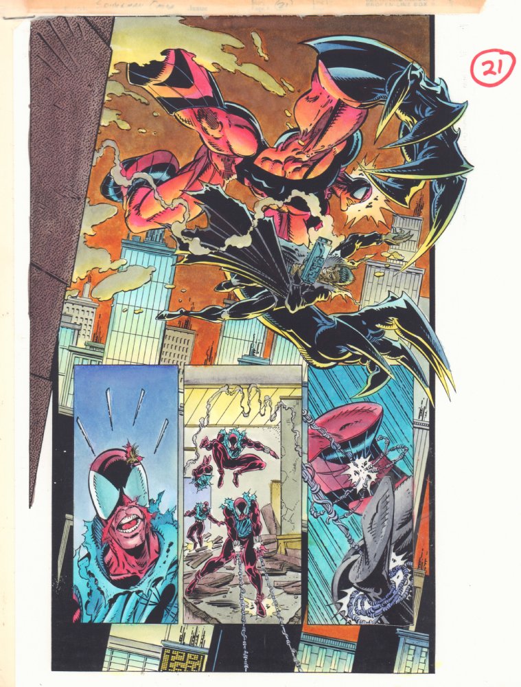 Spider Man Maximum Clonage Omega 1 p.21 Color Guide Art