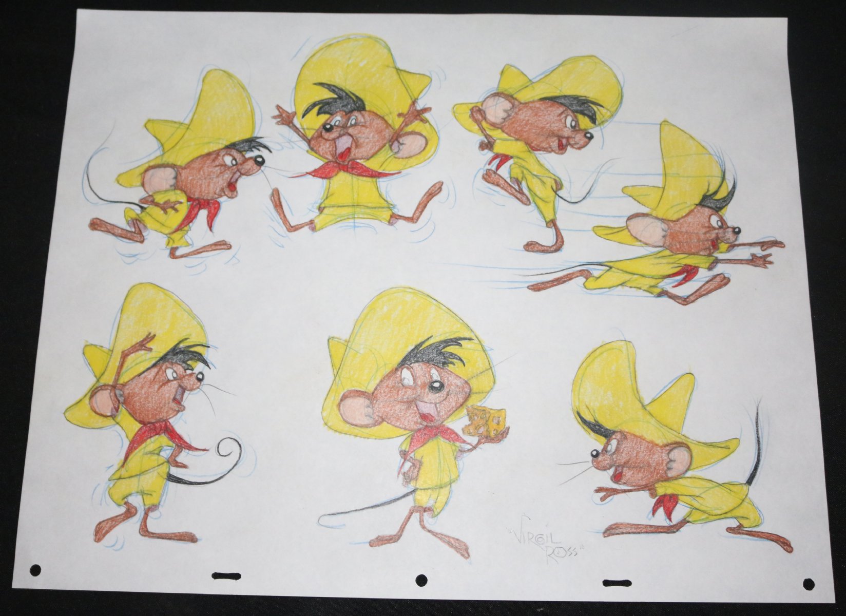 Speedy Gonzales Looney Tunes Color Art Model Sheet | Nerd Crawler