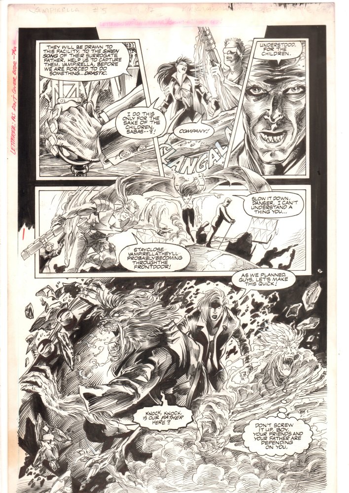 Vengeance of Vampirella #5 p.17 - Vampirella, Werewolf, & Monster ...